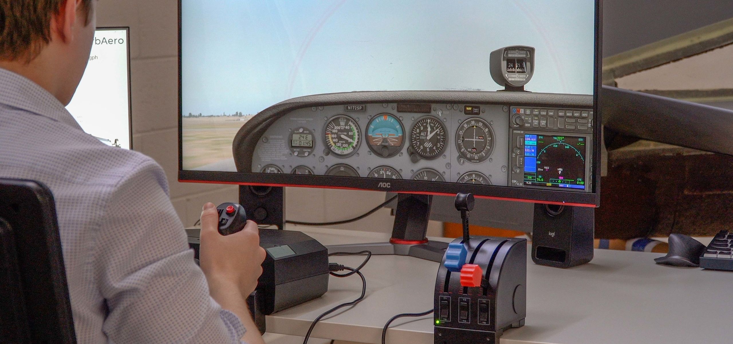 Engineer at computer