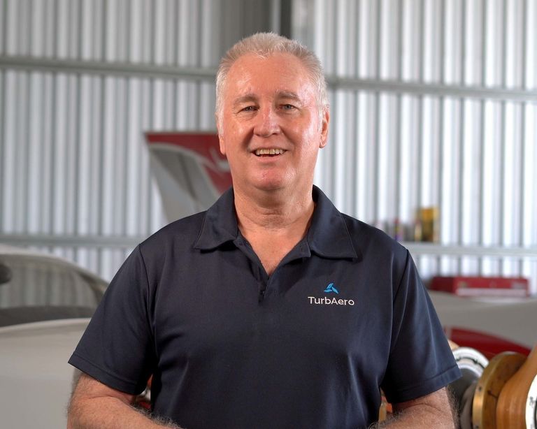 Dave Limmer in front of aircraft no mic lower res