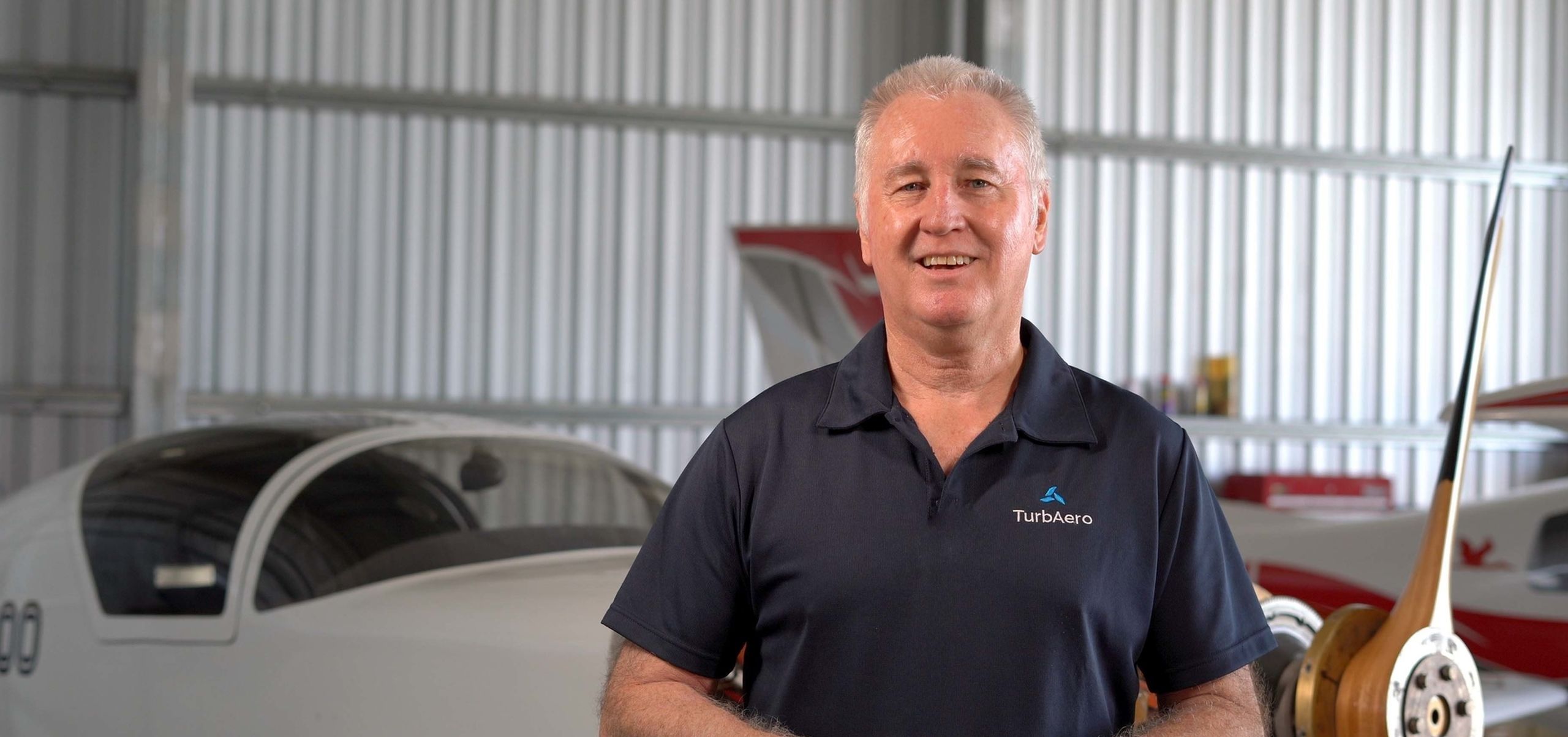 Dave Limmer in front of aircraft no mic lower res