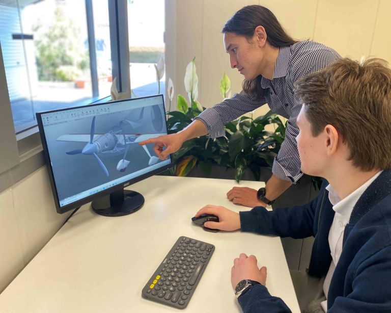 Students working at desk web